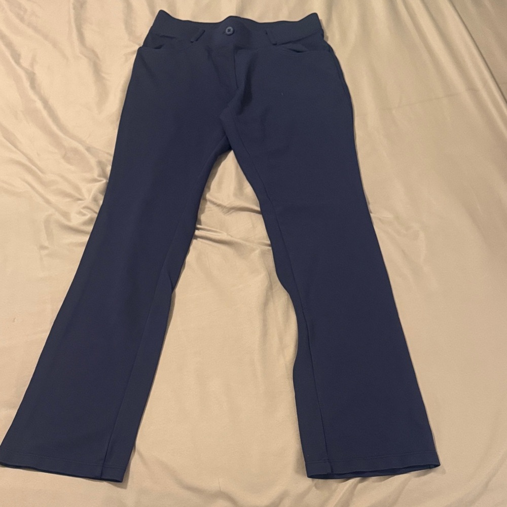 Willit Navy Blue Flared Pants